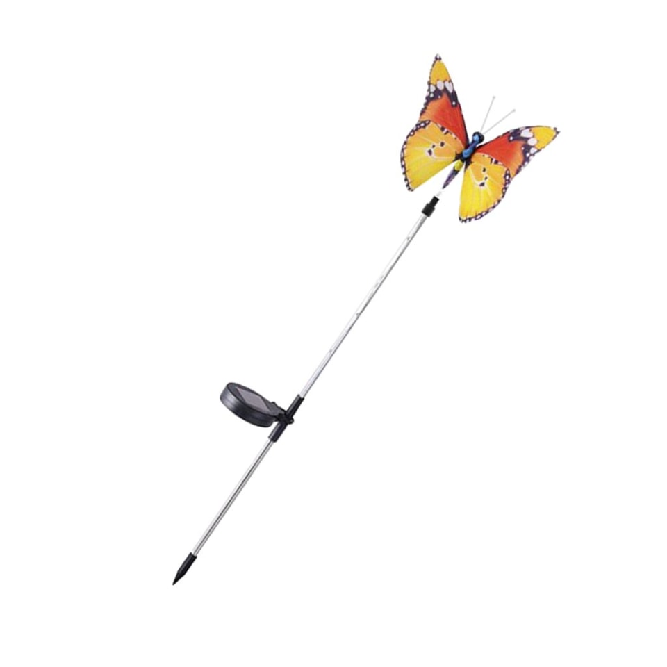 Estacas De Mariposa De Energía Solar Llevó Accesorios De Estacas De Mariposa De Energía Solar Llevó Accesorios De